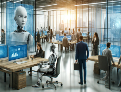 Image illustrant l'utilisation d'intelligence artificielle (IA) dans les entreprises