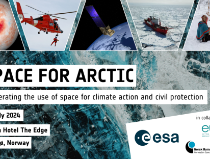 Visual: Space for Arctic workshop in Tromsø, Norway, in the context of the ESA Accelerators and ESA’s Civil Security from Space Programme