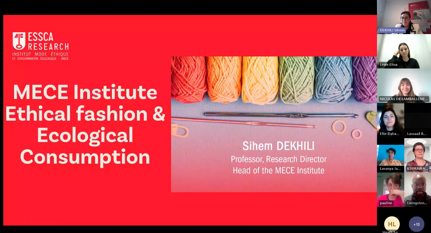 Replay webinar: Citizen engagement in the textile and fashion industry - ESSCA's institute of ethical fashion and ecological consumption (MECE)